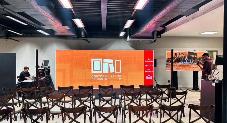 Painel de LED e estrutura de som para Evento Corporativo em Cuiabá